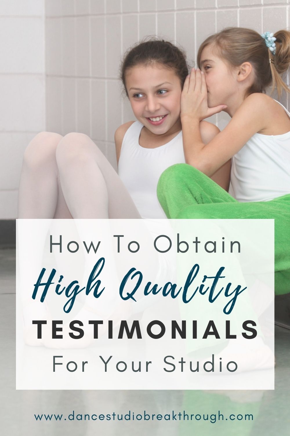 Get prizewinning testimonials for your dance studio