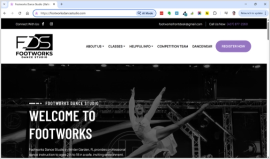 Footworks Dance Studio in Winter Garden, FL